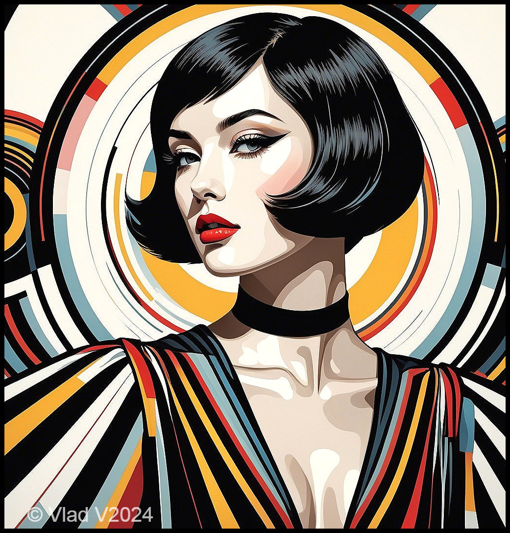 Stylized Beauty: Bob Haircut Art