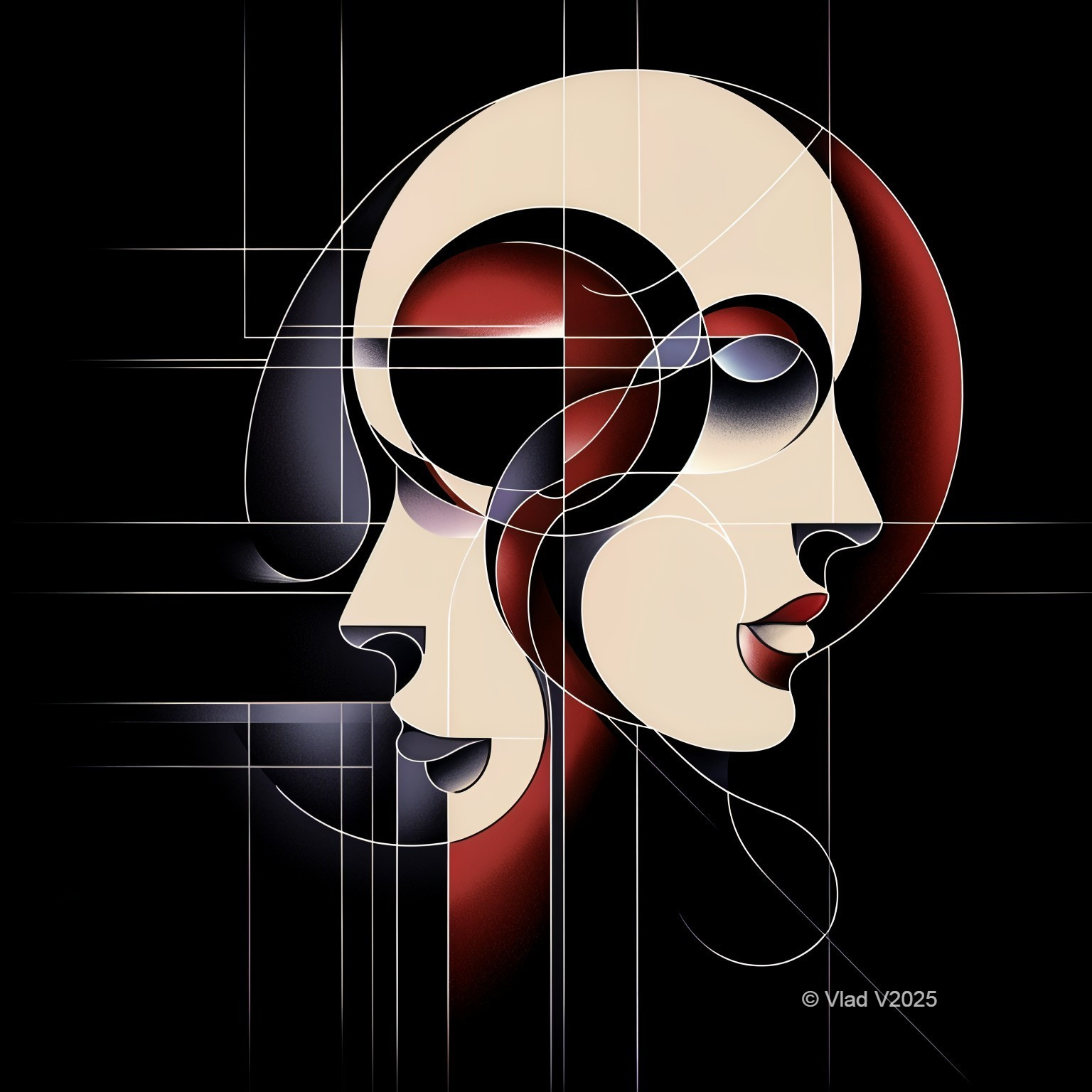 Abstract Intertwined Faces in Geometric Design