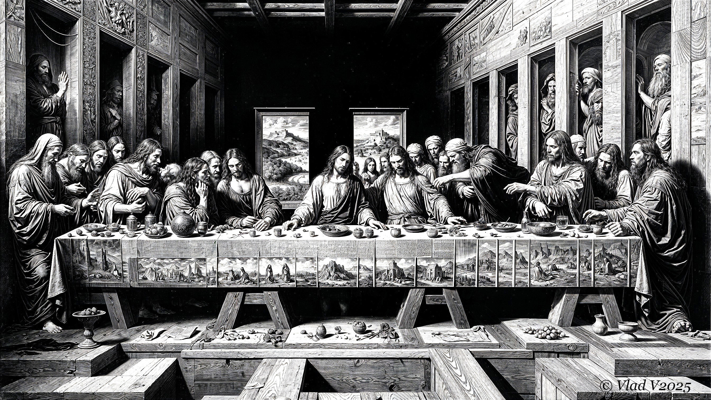 Monochromatic Reinterpretation of The Last Supper