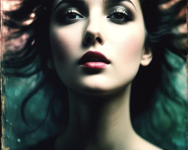 Portrait of a woman in a dreamlike atmosphere