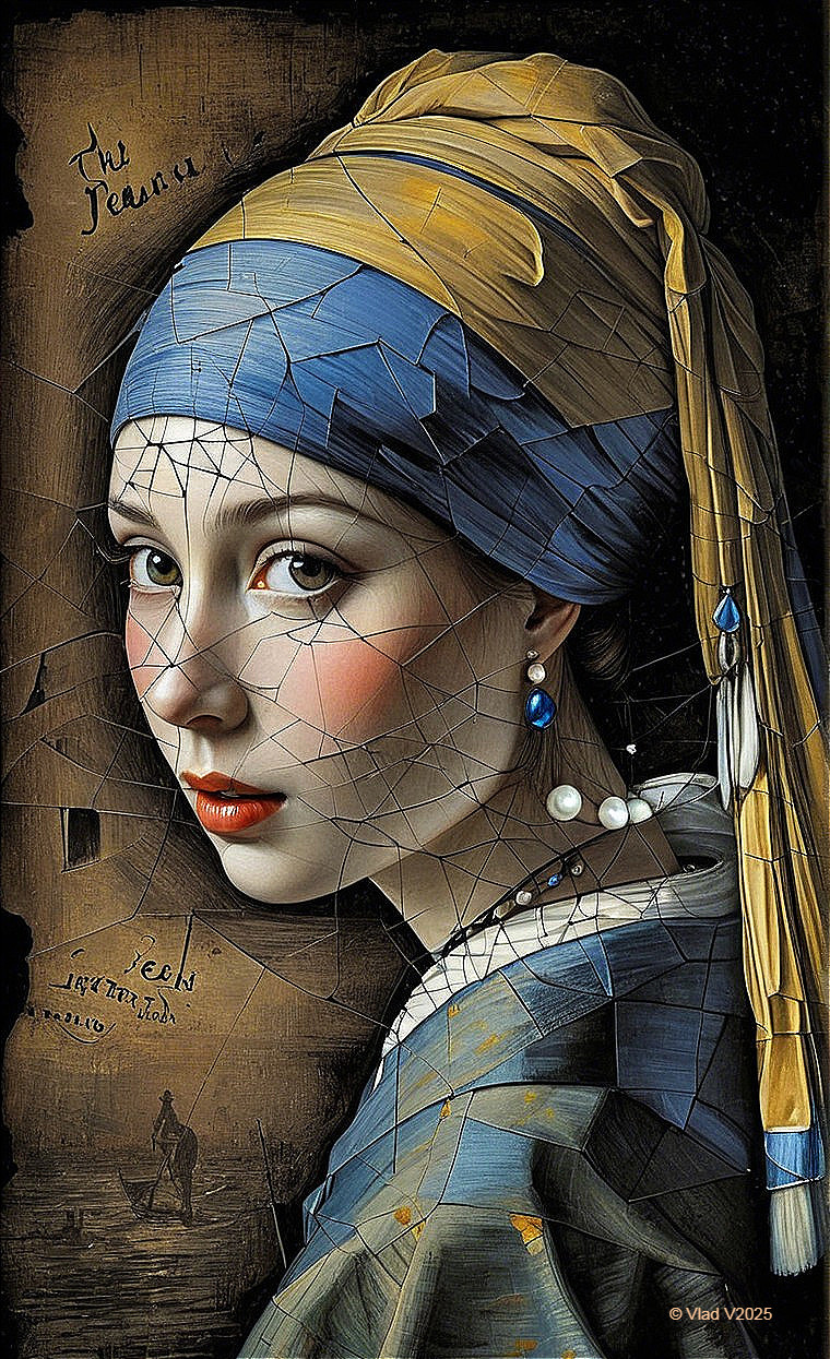Modern Interpretation of Girl with a Pearl Earring