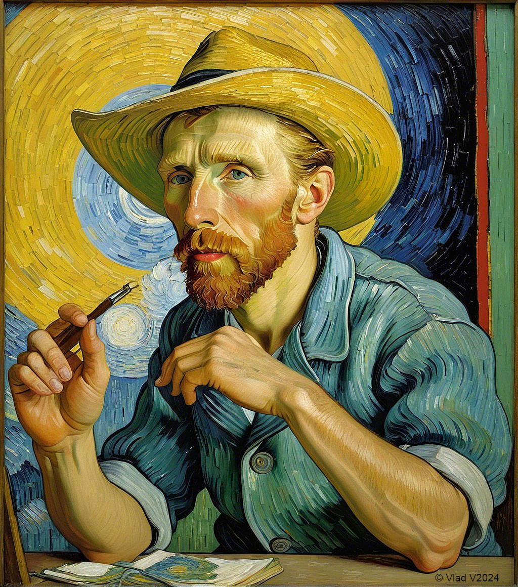 Self-Portrait of an Artist in a Straw Hat