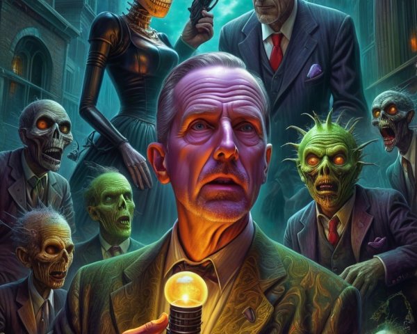 Man Encounters Animated Skeletons in Eerie Moonlight