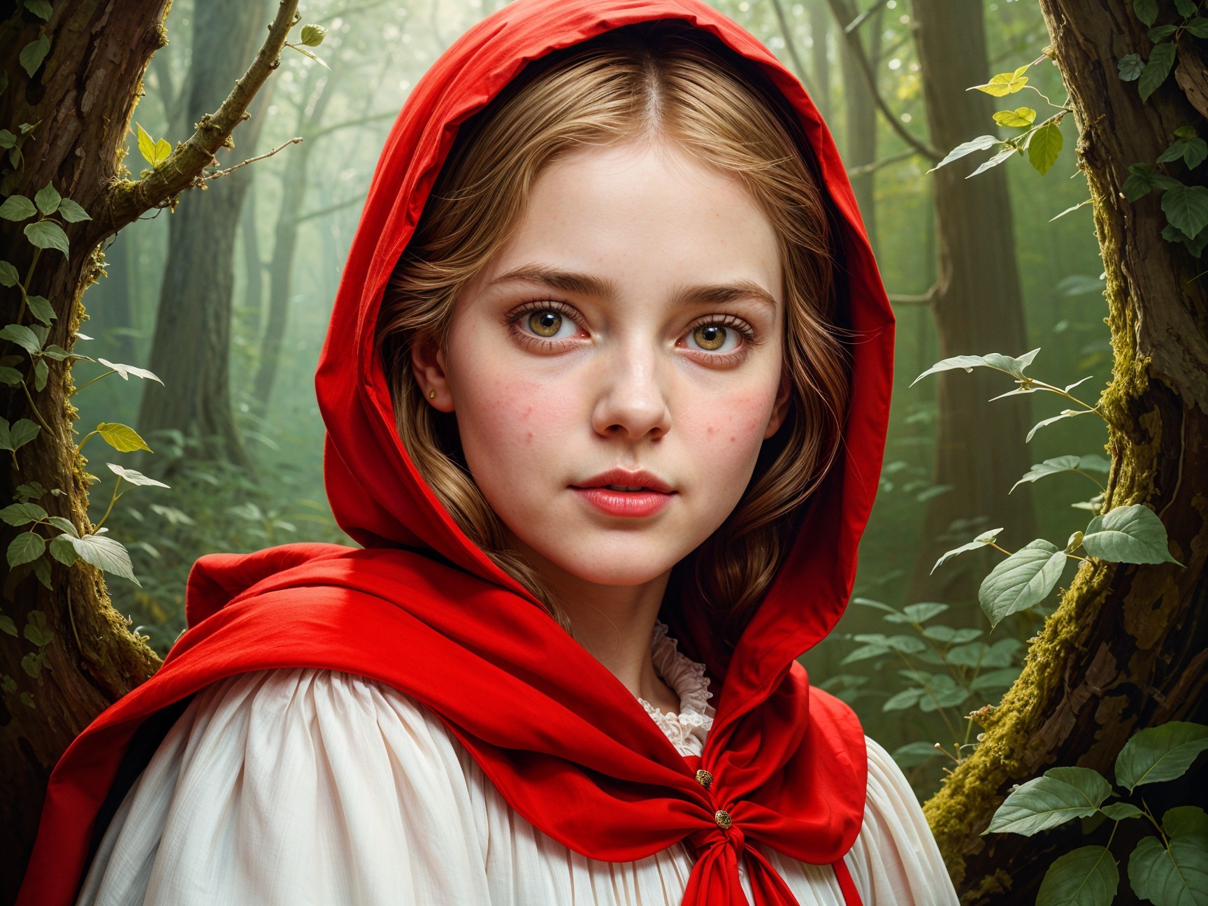 The Enchanted Girl in the Red Cloak