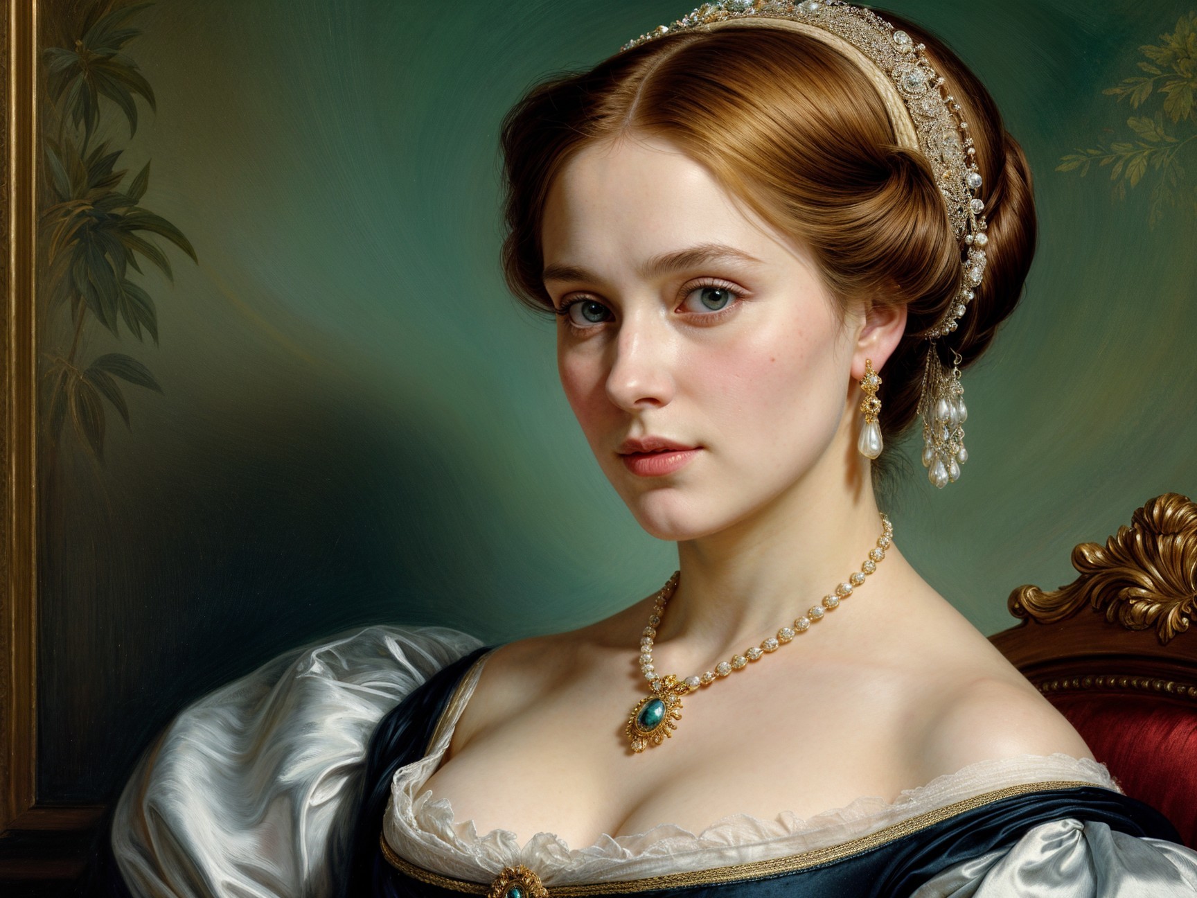Elegant Portrait of a Young Woman with Accessories