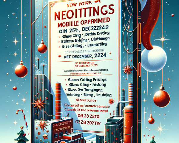 Smartphone Portal to a Winter Wonderland Scene