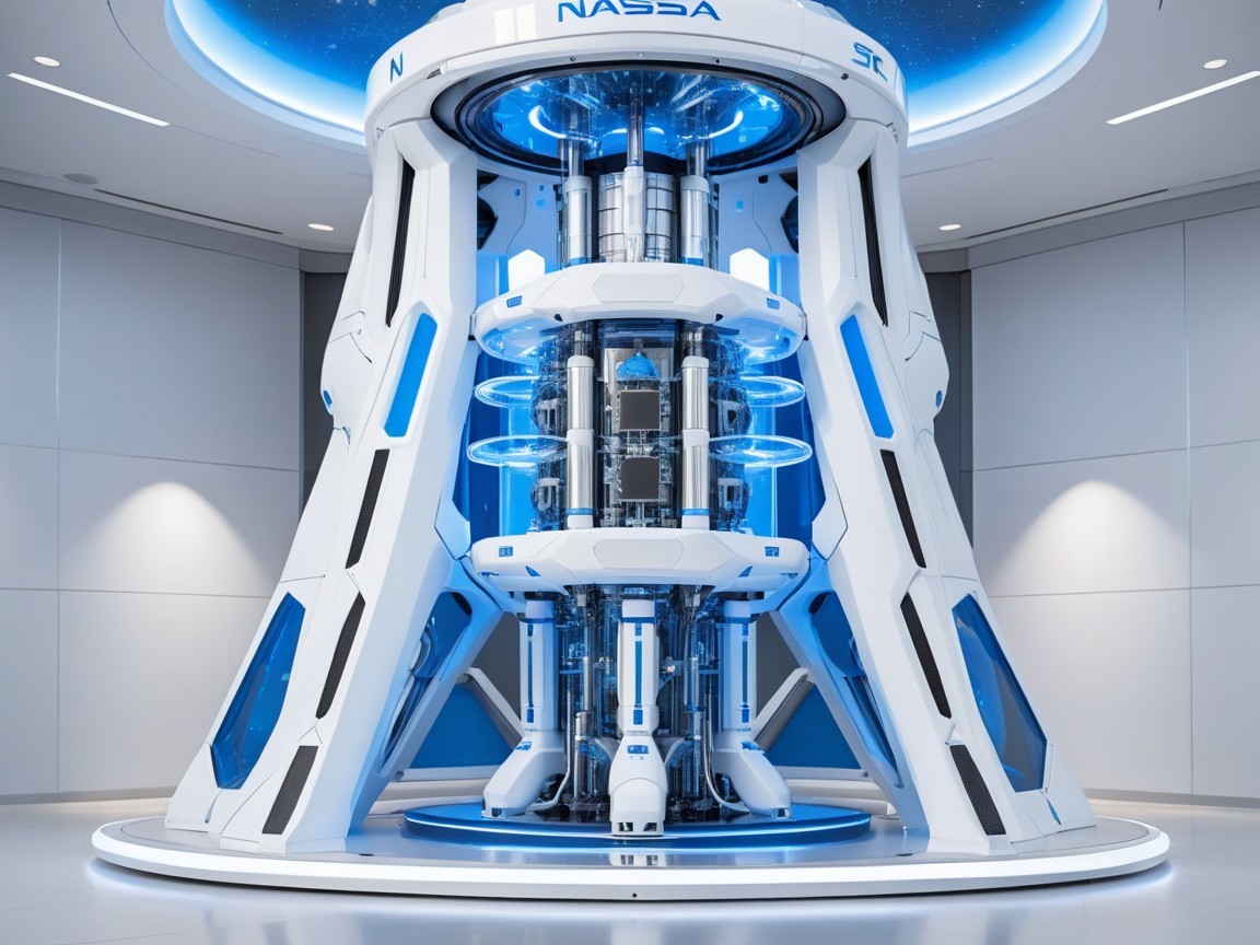 Futuristic High-Tech NASA Device in Sterile Environment