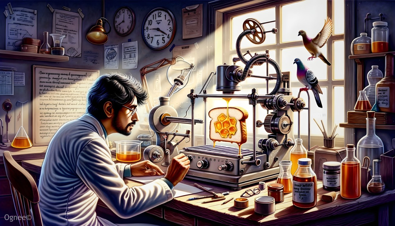Man with beard and glasses in a clock-filled room