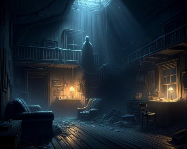 Abandoned Room with Desolation and Soft Lighting