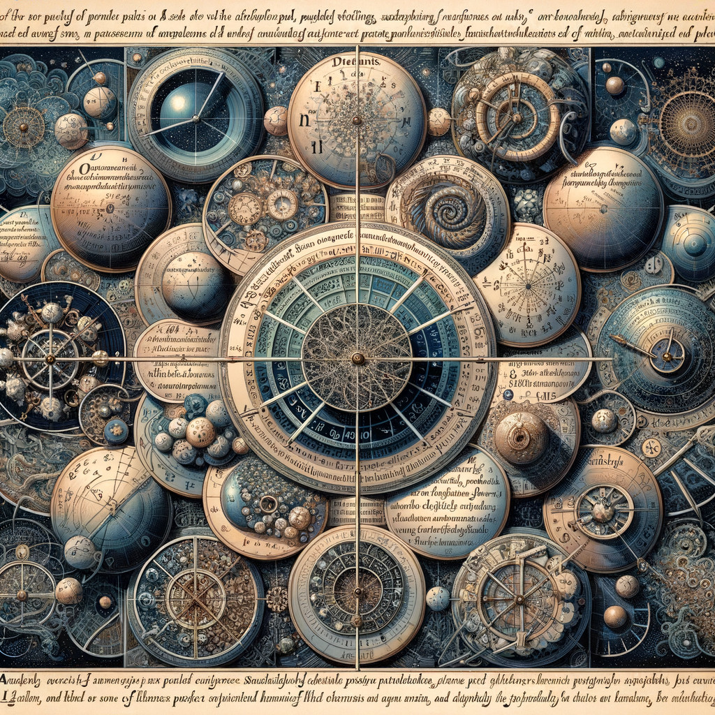 Vintage Celestial Map with Astronomical Diagrams