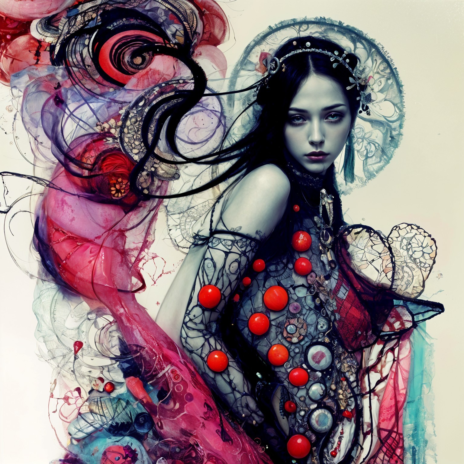 Fusion of Realism and Abstraction in Colorful Art