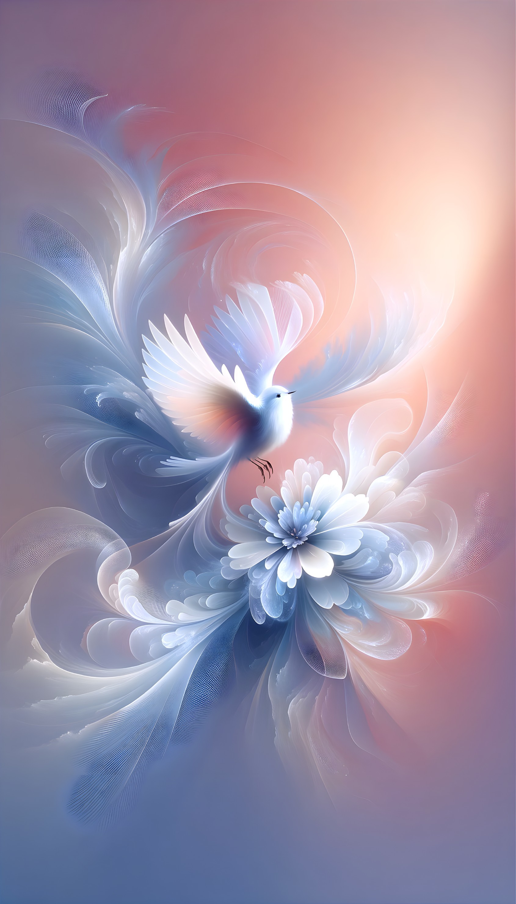 Pastel Colors with Bird and Floral Patterns