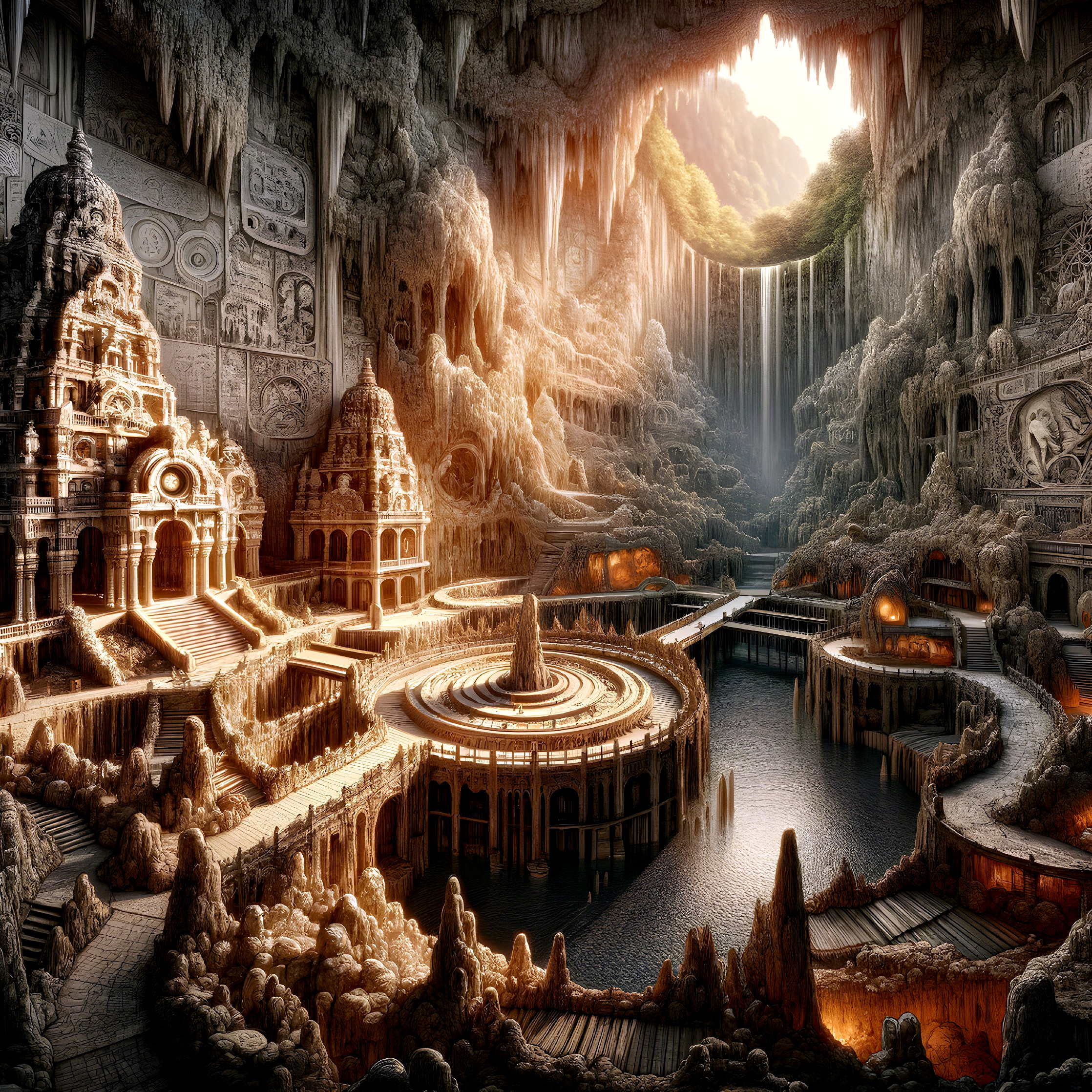 Mystical Golden Caverns