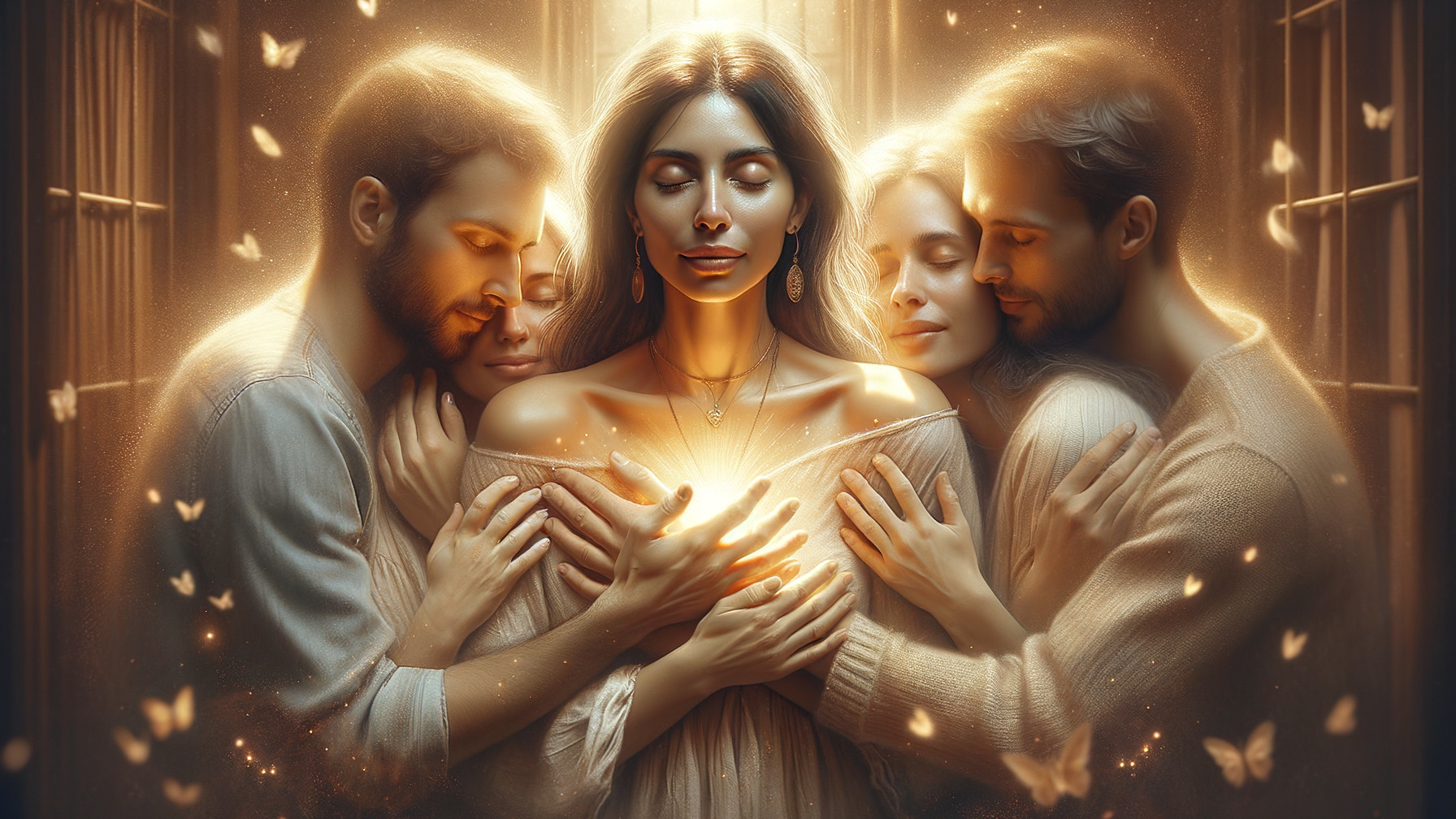 Warmth and Harmony in a Tender Embrace Scene