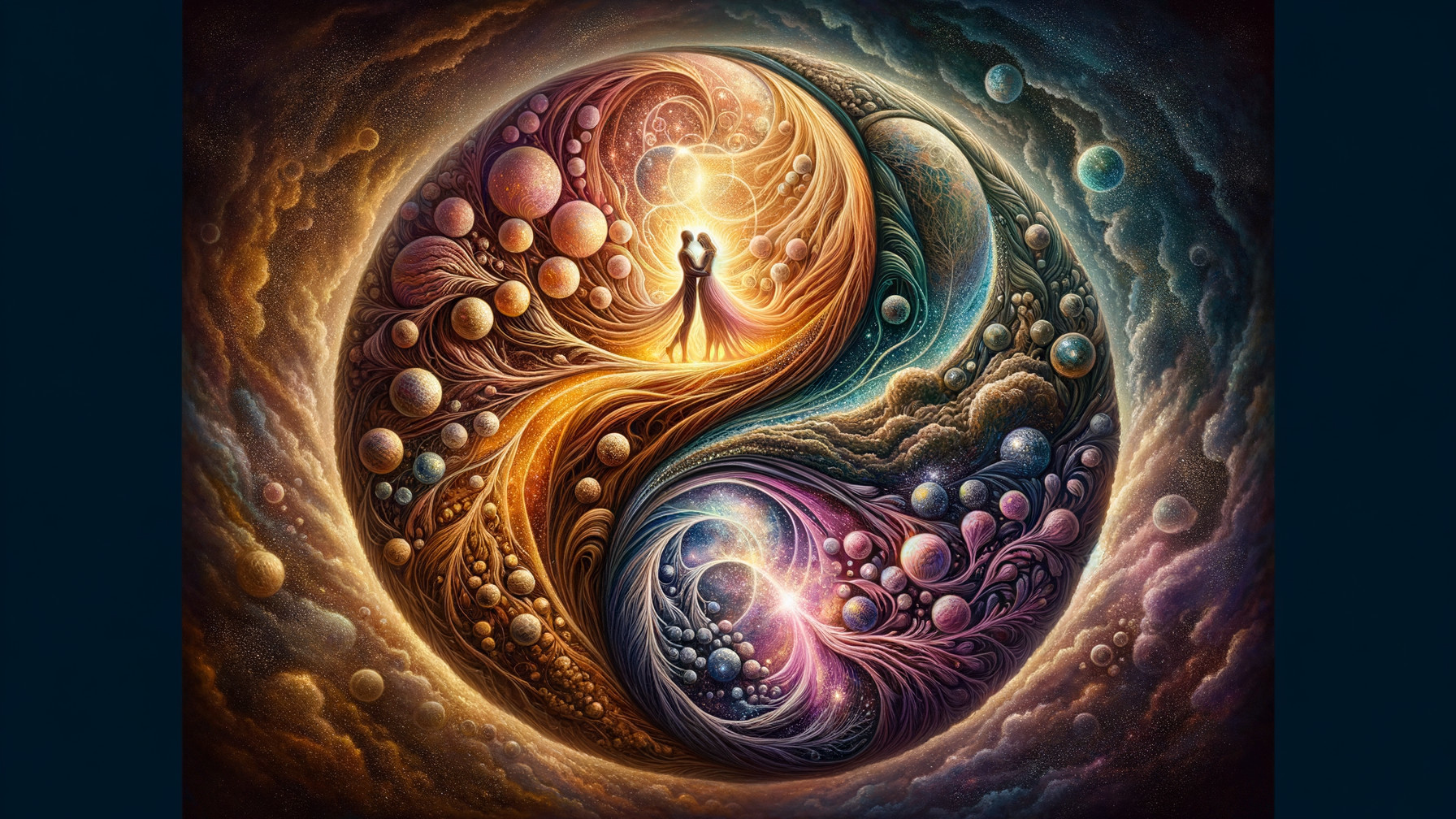 Cosmic Yin-Yang Design with Celestial Elements