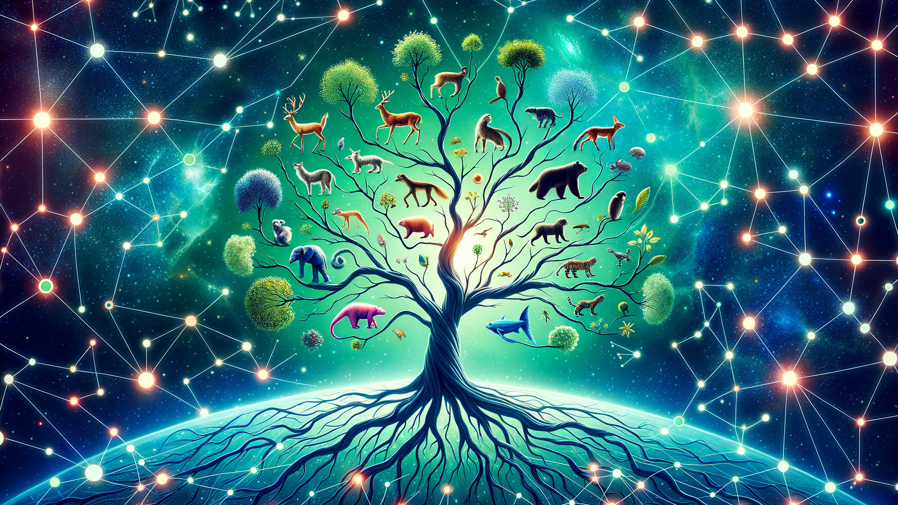 Cosmic Tree of Life Among Stars and Animals