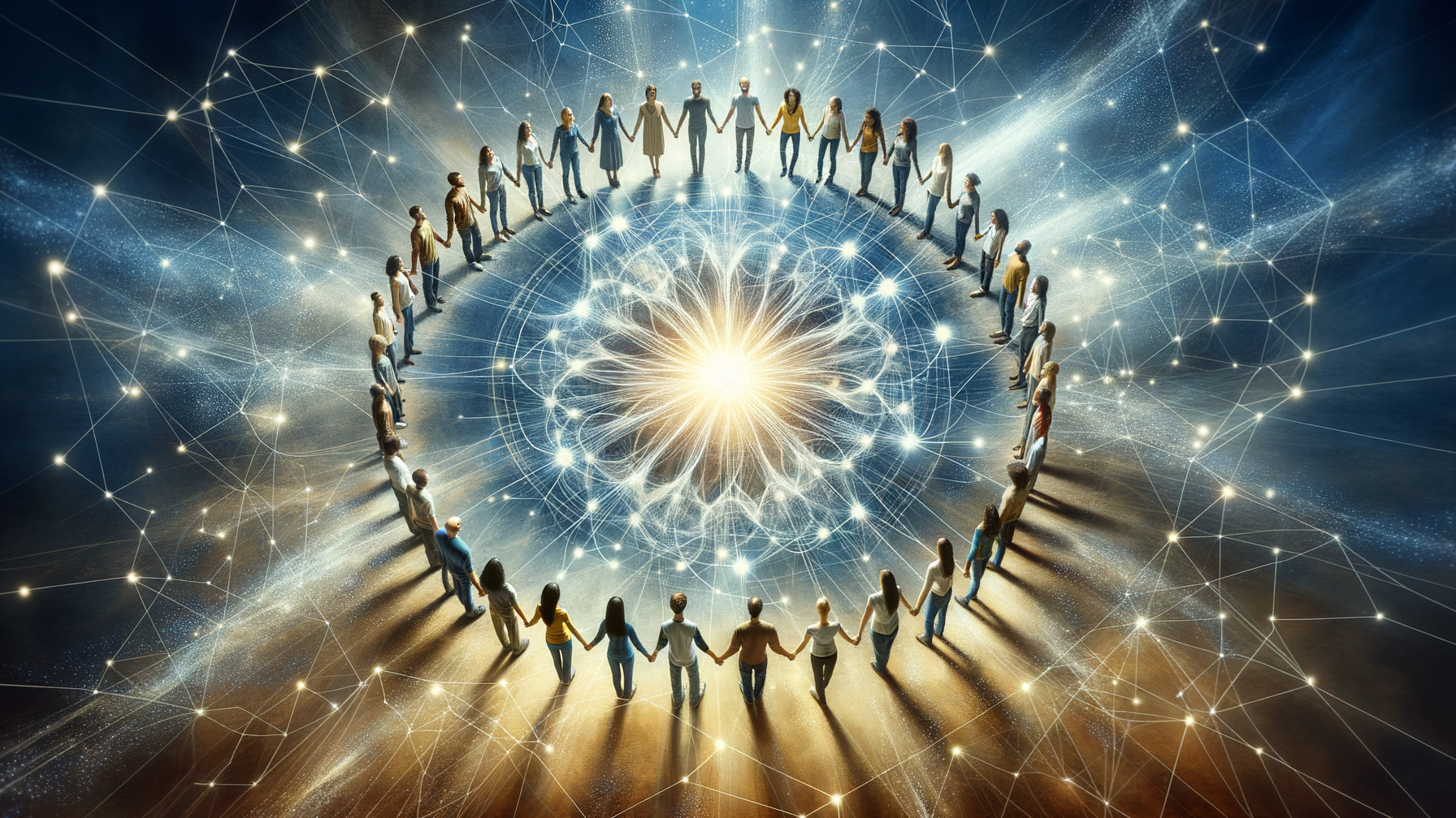 Human Circle of Unity in Cosmic Atmosphere