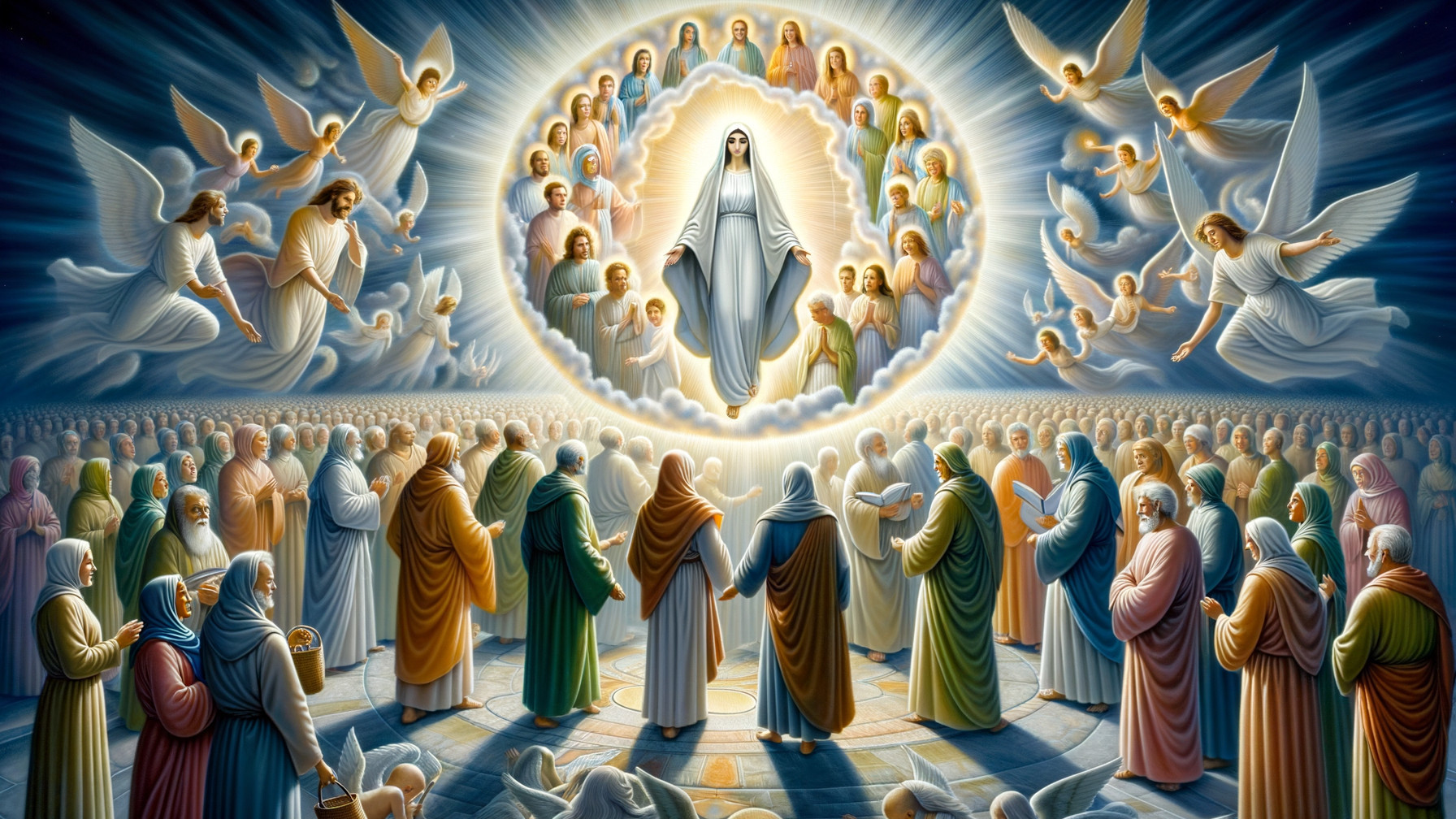 Celestial Scene with Biblical Figures and Angels