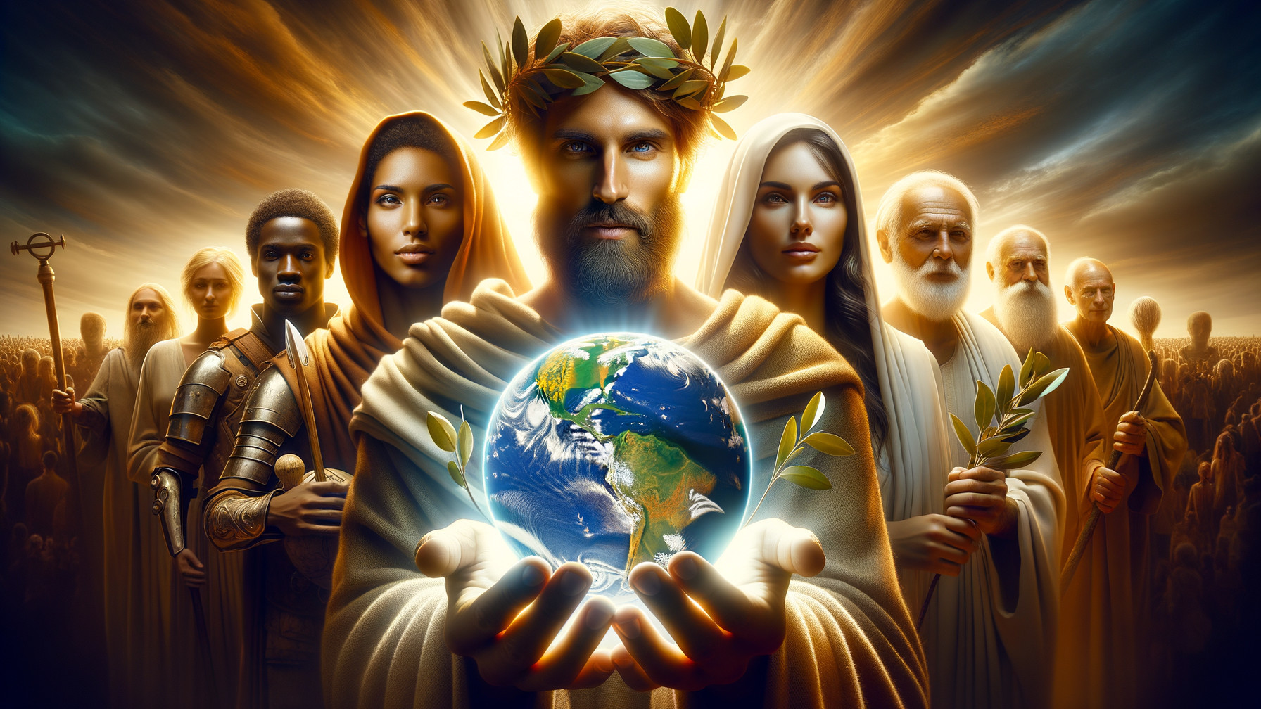 Diverse Figures Representing Cultures and Unity