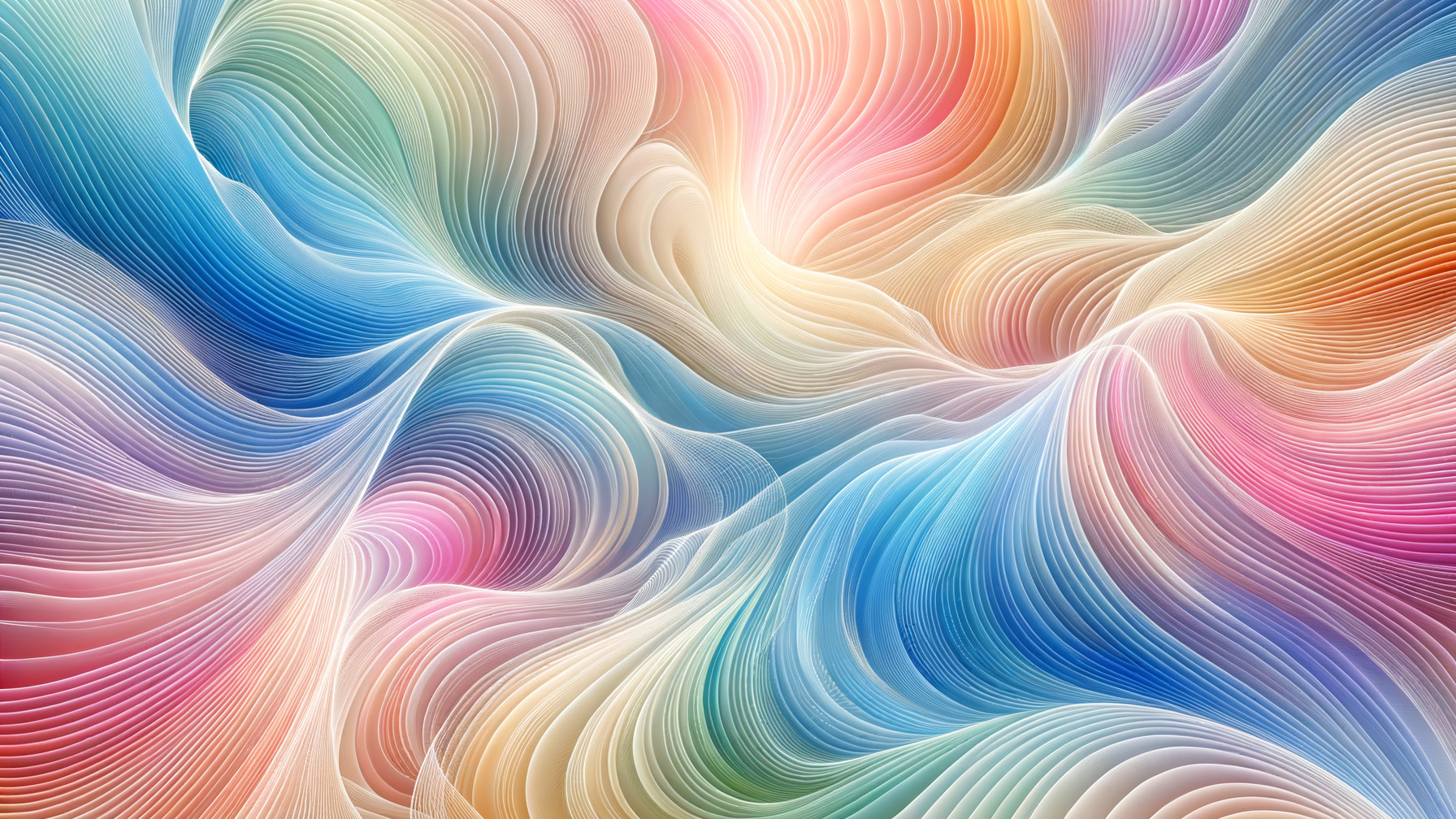 Vibrant Abstract Design with Flowing Color Waves