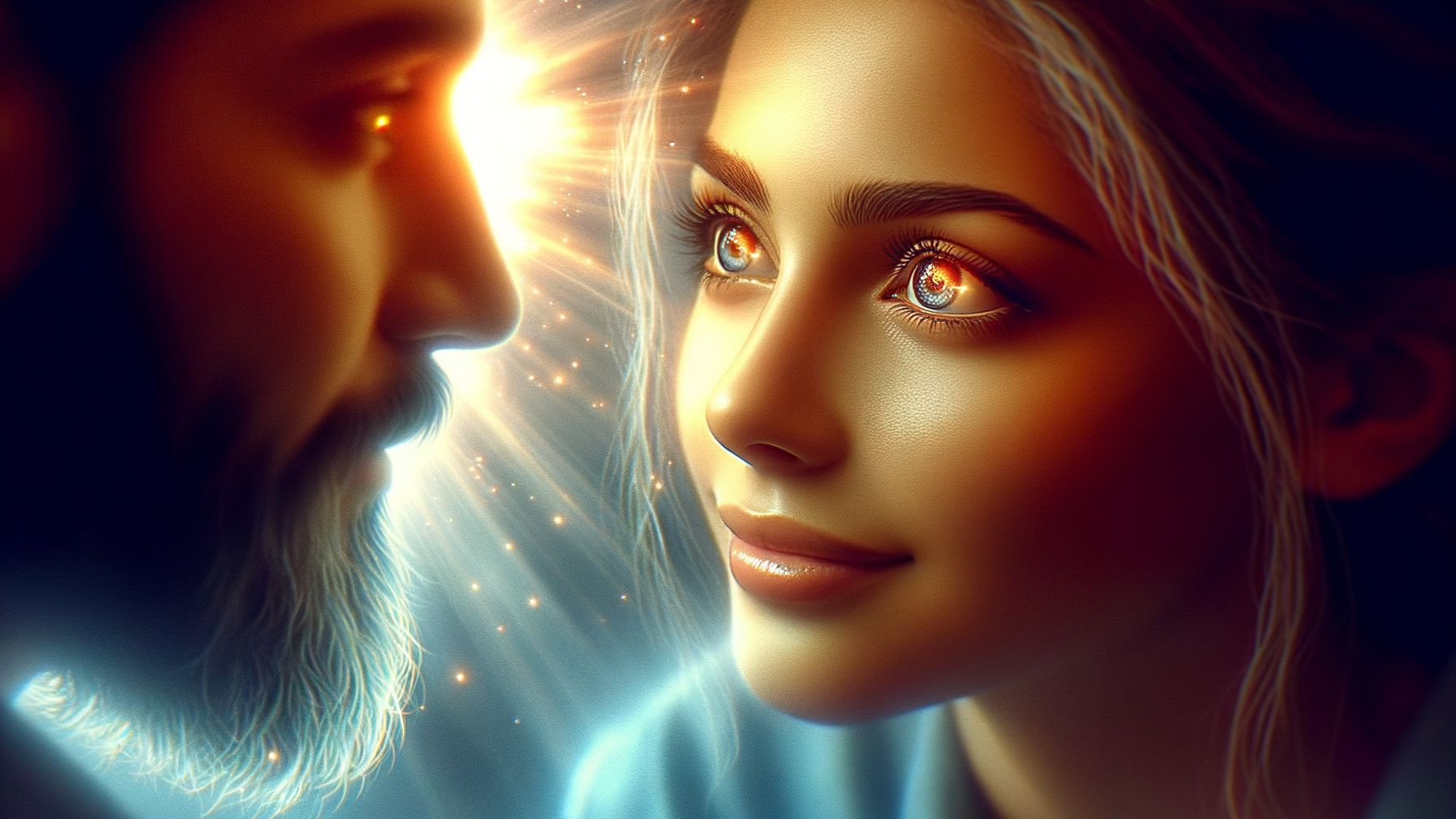 Intimate Moment Between Two People in Soft Light