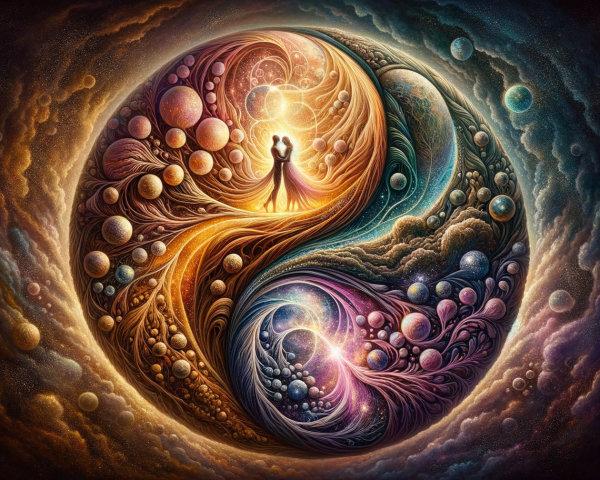 Cosmic Yin-Yang Design with Celestial Elements