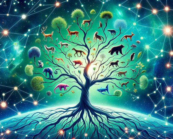 Cosmic Tree of Life Among Stars and Animals
