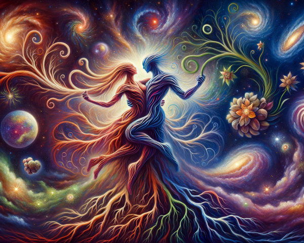 Intertwining Figures of Fire and Water in Cosmic Landscape