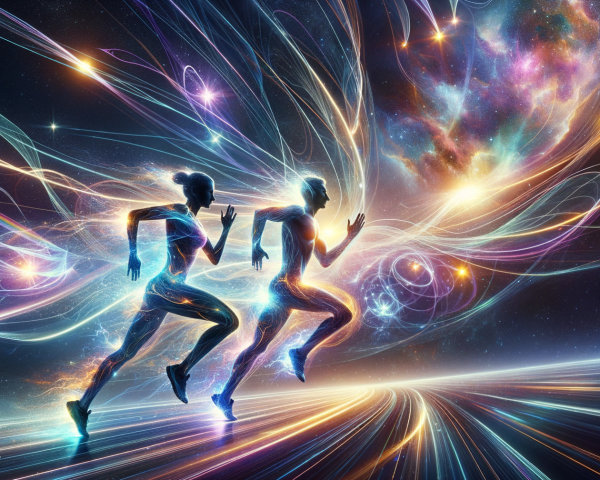 Ethereal Figures Running in a Cosmic Landscape