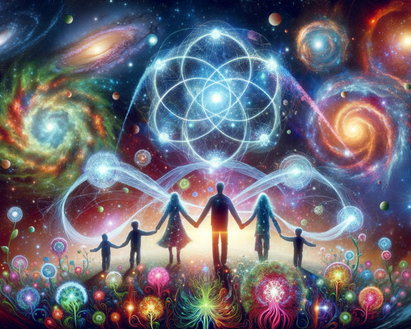 Cosmic Scene of Unity Among Diverse Figures