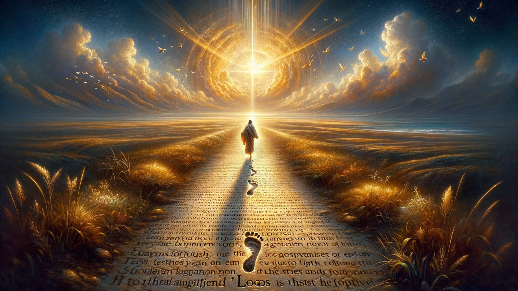 Serene Pathway Leading to a Radiant Horizon