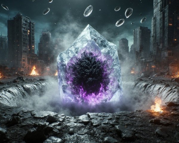 Crystalline Structure in Desolate Urban Landscape