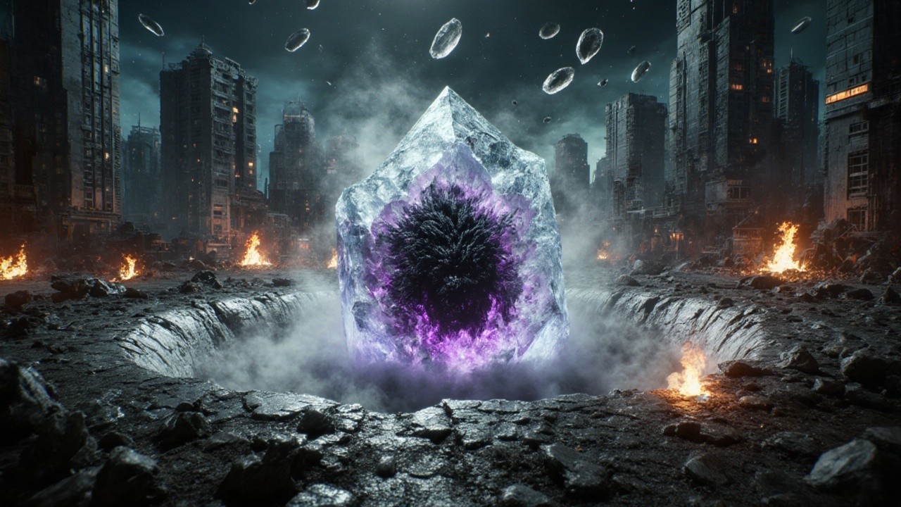 Crystalline Structure in Desolate Urban Landscape