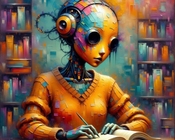 Colorful Robot Painting with Geometric Features