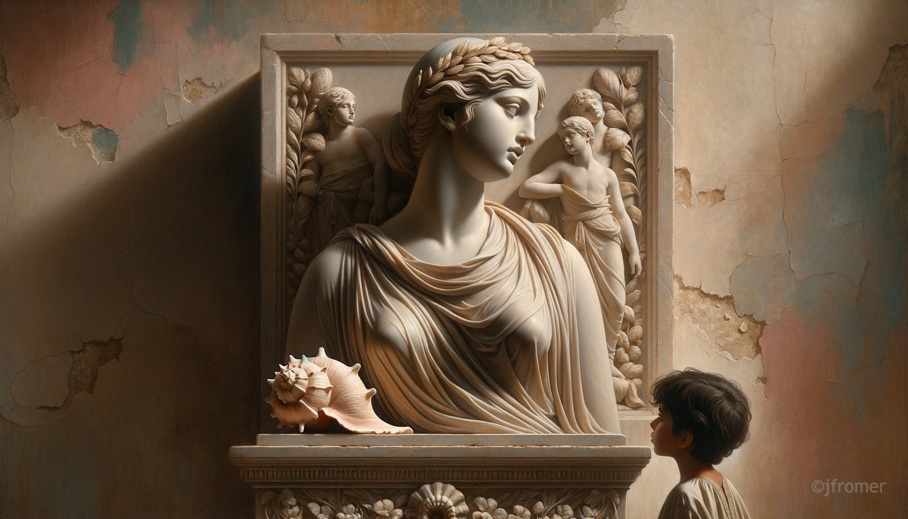 Sculpted Beauty: A Child's Wonder