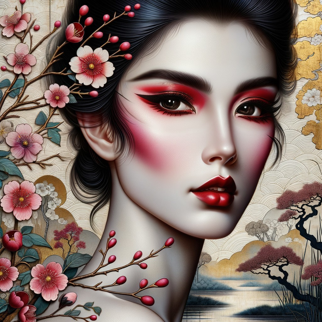 A Modern Geisha's Portrait