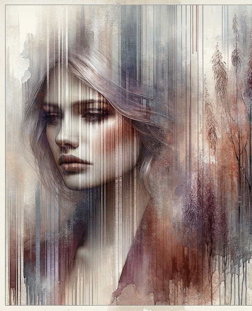 Ethereal Portrait of a Woman in Muted Colors