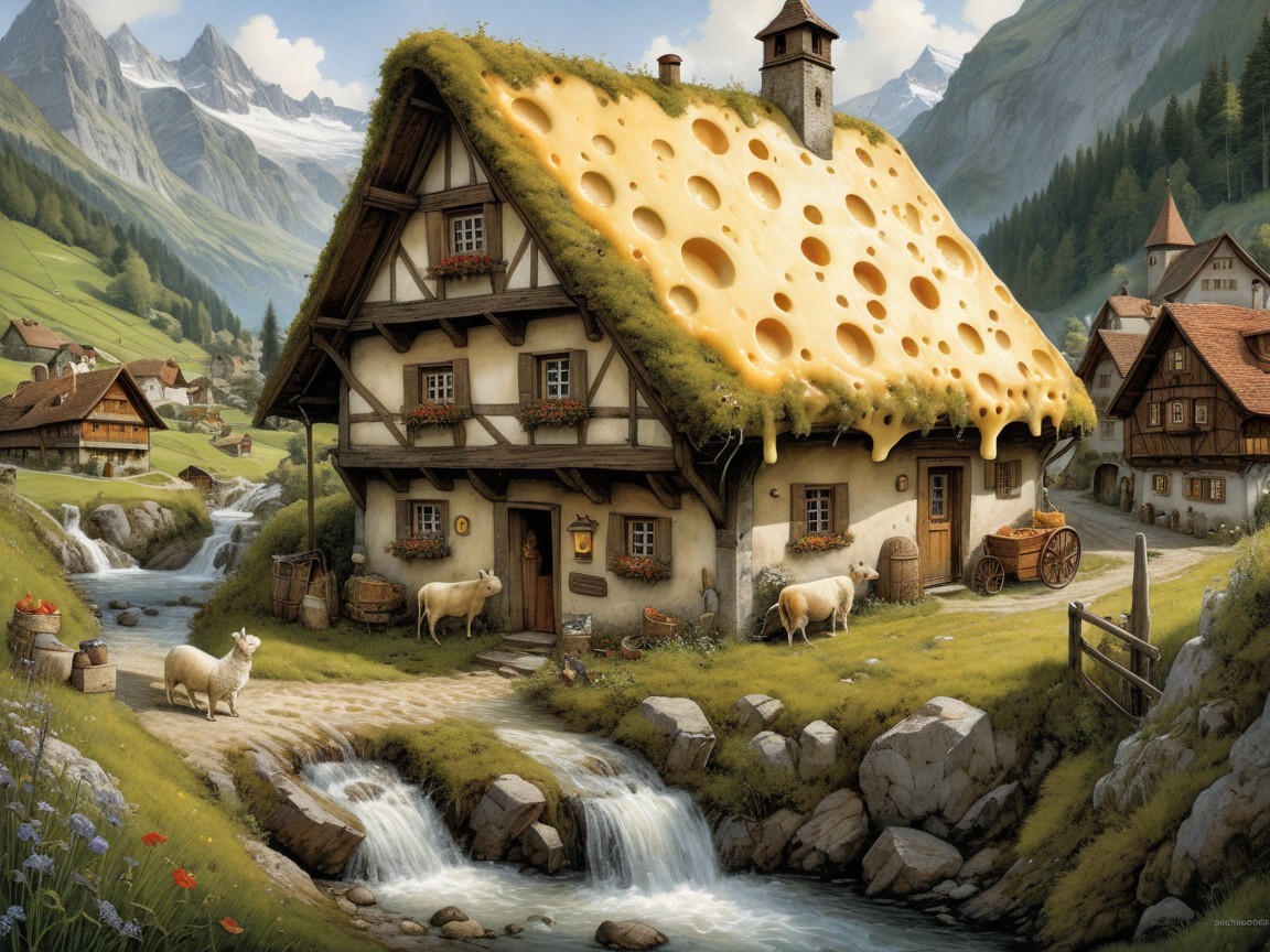 Whimsical Cottage in Picturesque Countryside Setting