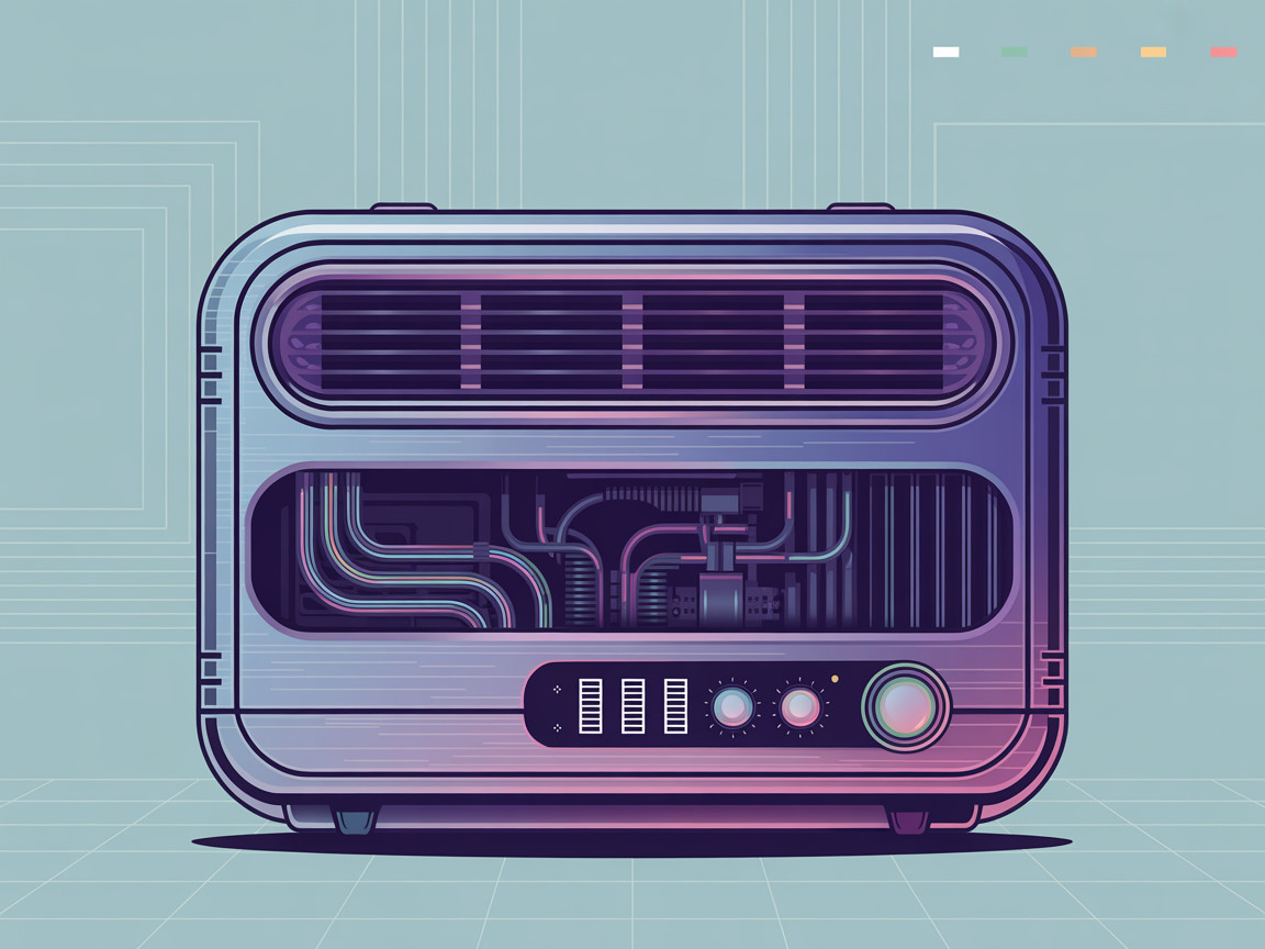Futuristic Electronic Device with Metallic Finish