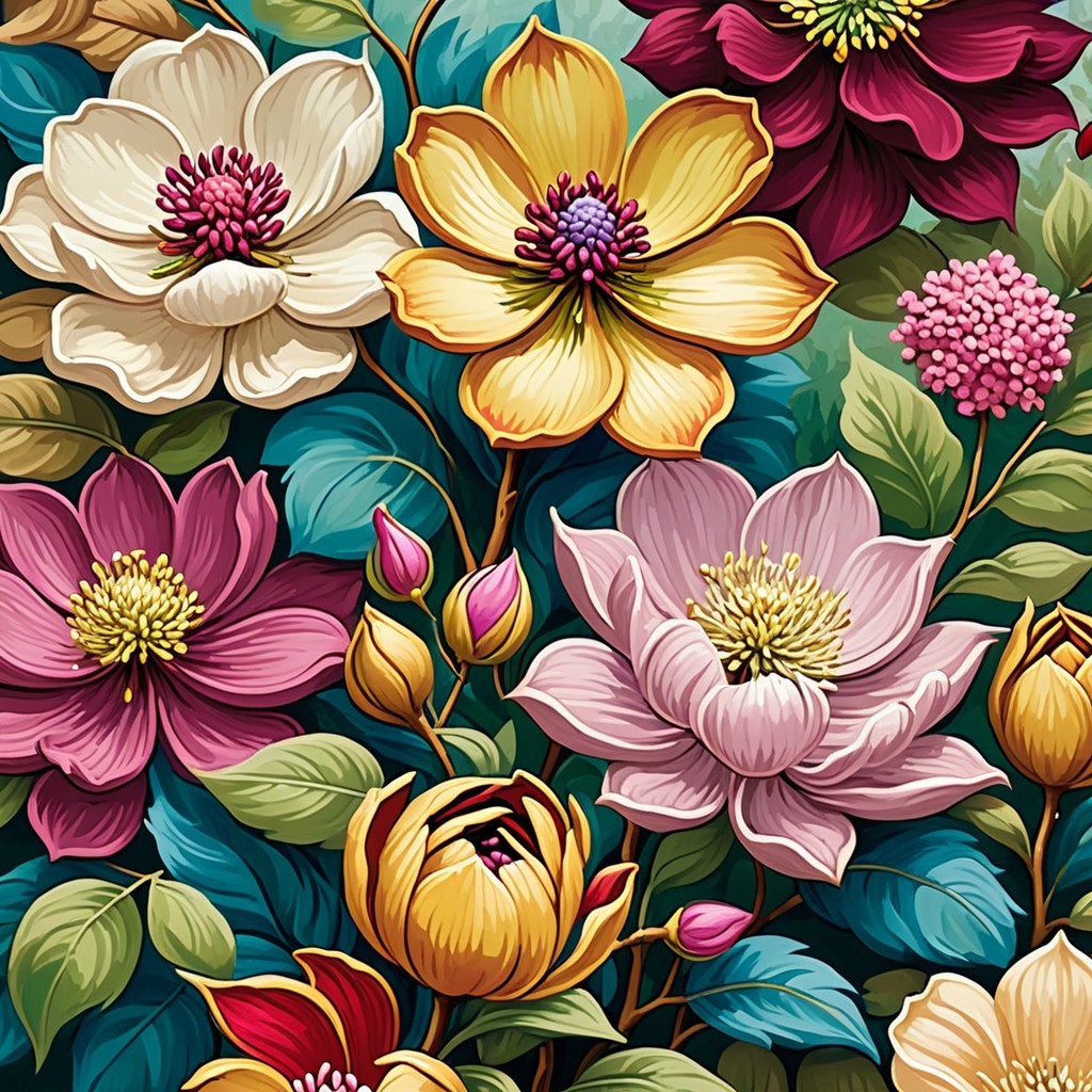 Vibrant Floral Arrangement with Diverse Blossoms
