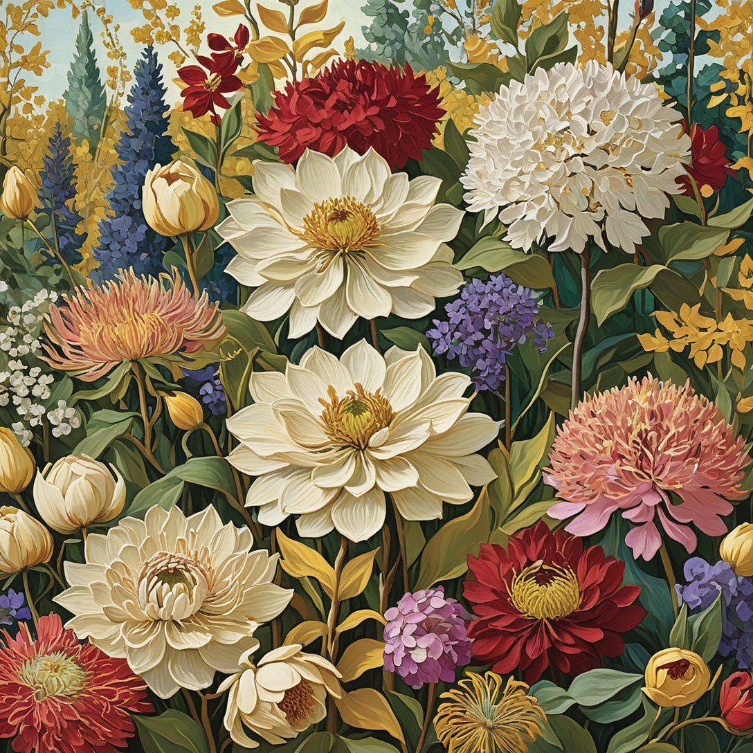 Vibrant Floral Arrangement with Colorful Blooms