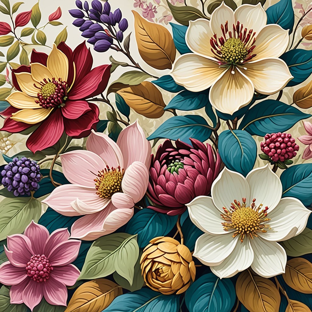 Vibrant Flower Arrangement with Bold Petals and Greens