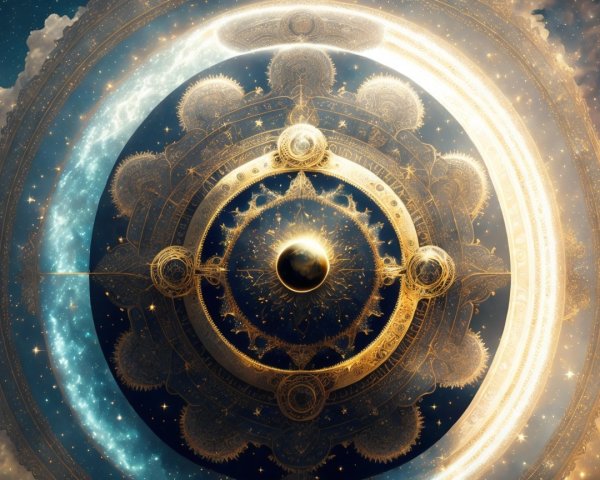 Cosmic Design with Golden Patterns and Galaxies
