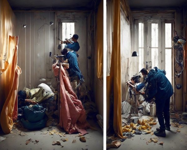Transformation from Chaos to Creation in a Room