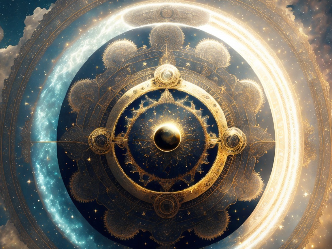 Cosmic Design with Golden Patterns and Galaxies