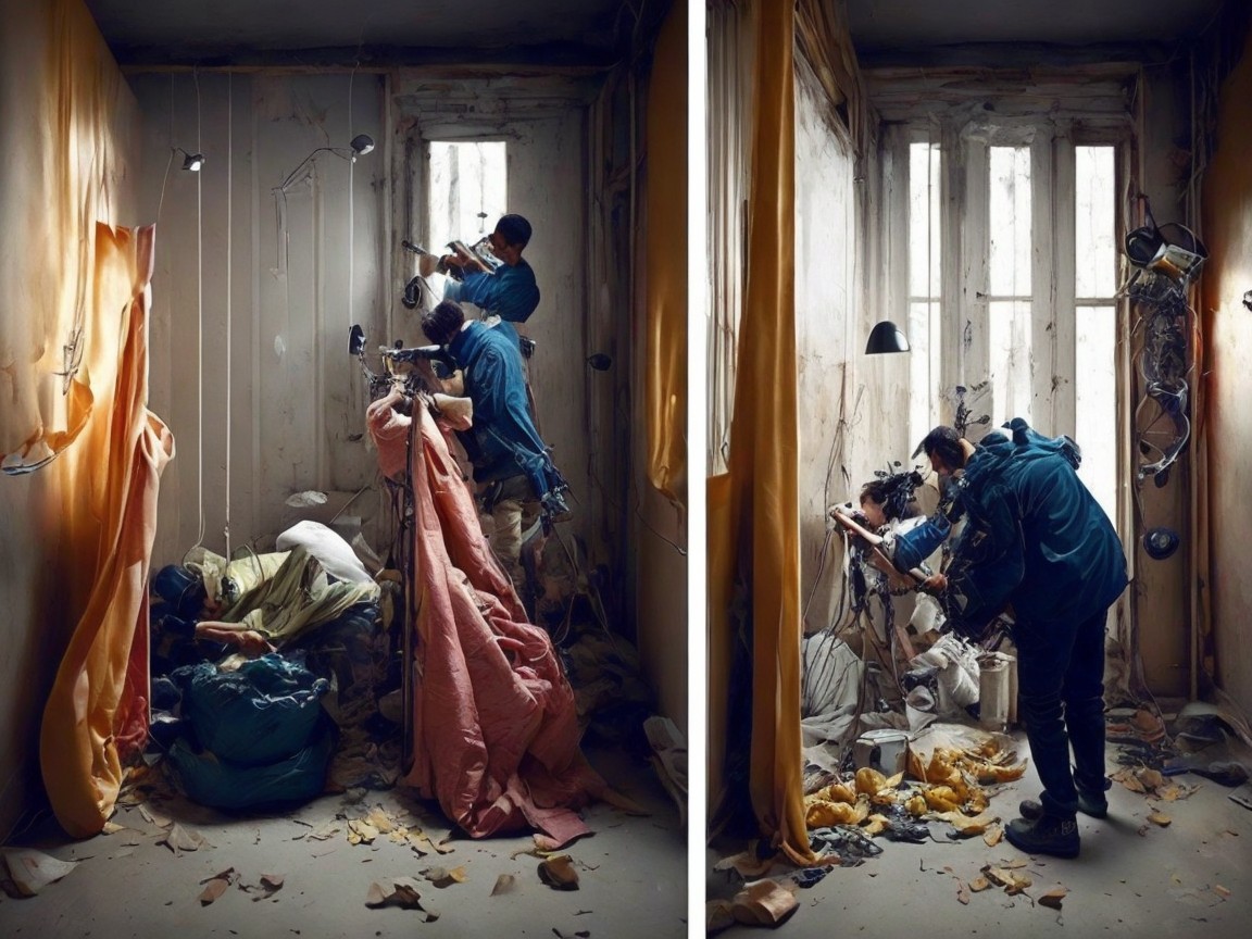 Transformation from Chaos to Creation in a Room