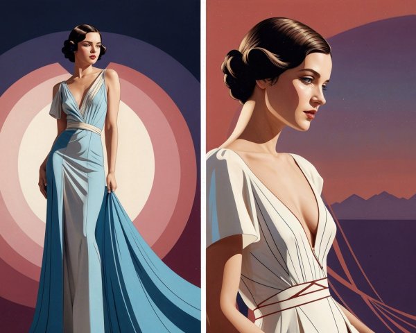 Elegant Evening Gowns in Bold Colors and Designs