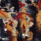 Surreal Scene with Pale Girl and Colorful Creatures