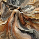 Winding Dirt Path in Vibrant Autumn Landscape