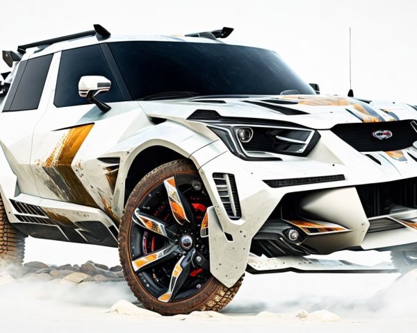 Futuristic Rugged Off-Road Vehicle Design Features